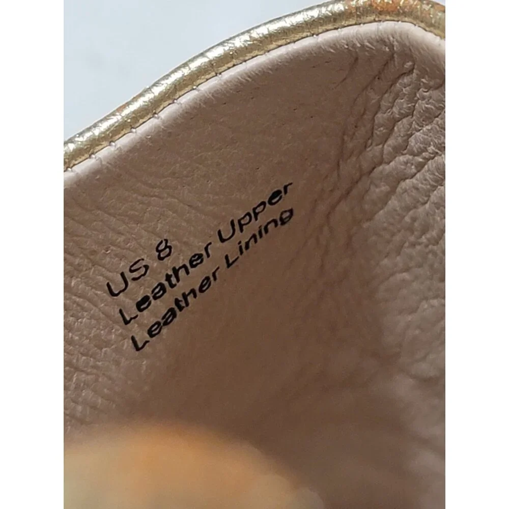 Vision Quest Babos Gold Babouche Mules Loafers (US 8) - Picture 6 of 6